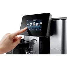 Coffee machine DeLonghi ECAM610.55.SB, 1450W, 2.2L, Coffee Machine, Black/Silver, 3 image