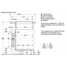 Built-in surface with hood BOSCH PXX895D66E, 6 image