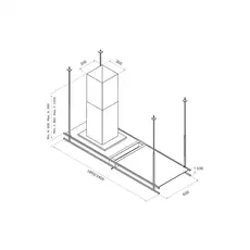 Hood Bosch AIRFORCE FRAME S48HE, 6 image