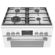 Gas stove Bosch HXS59AI21Q, 4Gas, Oven, White, 3 image