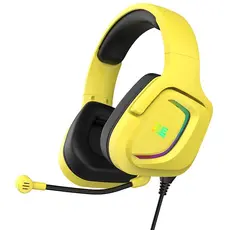 Headphone 2E HG340 Wired Gaming Headset RGB, USB 7.1, Yellow, 2 image