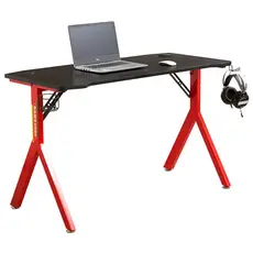 Gaming desk Furnee TE-Y18, Gaming Desk, Red/Black, 2 image