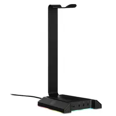 Headphone Stand 2E 2E-GST320UB Gaming 3in1 GST320 Headset Stand, RGB, USB, Black, 2 image
