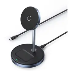 Wireless charger UGREEN CD317 (90668), Wireless Charger, Black/Blue, 2 image