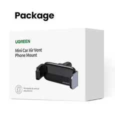 Mobile phone holder Ugreen LP120 (10422), Air Vent Phone Holder, Gray, 8 image