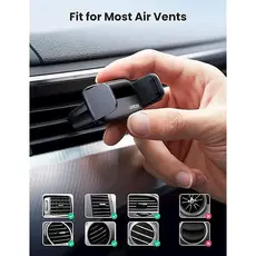 Mobile phone holder Ugreen LP120 (10422), Air Vent Phone Holder, Gray, 6 image