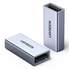 USB adapter UGREEN US381 (20119) USB 3.0 Type A Female to Female Adapter, Gray, 3 image