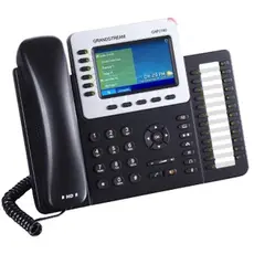 IP phone Grandstream GXP2160 6-line Enterprise HD IP Phone 480x272 TFT color LCD 24+6 speed keys dual GigE, 3 image