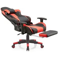 Gaming chair ALLX SK8825, Gaming Chair, Red/Black, 3 image