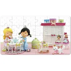 Prefab puzzle Janod Set of 2 puzzles Rose plays Princess J02770, 4 image