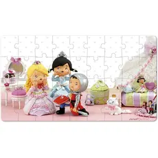 Prefab puzzle Janod Set of 2 puzzles Rose plays Princess J02770, 6 image