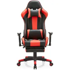 Gaming chair ALLX SK8825, Gaming Chair, Red/Black, 2 image
