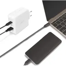 Adapter Logilink PA0281 Dual USB charger set 1x USB-C 1x USB-A 100W white, 5 image