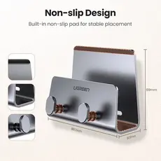 Mobile phone holder UGREEN LP193 (70584), Wall Mount, Phone Holder, Grey, 6 image