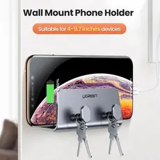 Mobile phone holder UGREEN LP193 (70584), Wall Mount, Phone Holder, Grey, 7 image