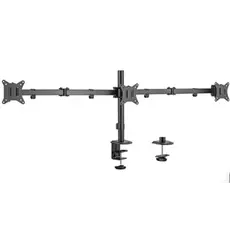 Monitor hanger Gembird MA-D3-01 Adjustable desk 3-display mounting arm 17"-27", 2 image