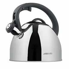 Teapot Ardesto Gemini, 2.5 l, grey, stainless steel, 2 image