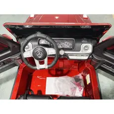 Baby electric car MERCEDES AMG S307-PURPLE with leather seat, 7 image