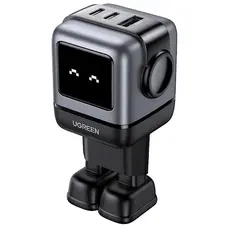 Mobile charger UGREEN 25685B Nexode RG, 65W, USB, USB Type-C, Black/Grey