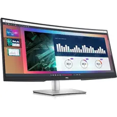 Monitor Dell 210-BFOB P3424WEB 34, 34", Curved Monitor, WQHD, IPS, HDMI, USB, USB-C, DP, Silver, 3 image