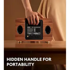 Speaker Edifier D32, 60W, Bluetooth, USB-C, AUX, Speaker, Brown, 11 image