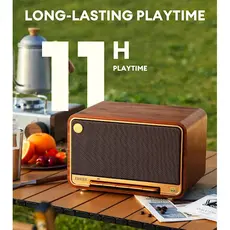 Speaker Edifier D32, 60W, Bluetooth, USB-C, AUX, Speaker, Brown, 10 image