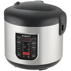 Multicooker (black) Power, W: 900, Number of programs: 22, Heating function: Yes, Program "Baking": Yes, Bowl volume, l: 5,Accessories included: Stirring spoon, measuring cup, steamer, 2 image
