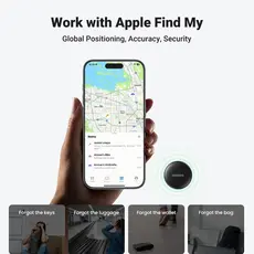 Bluetooth tracker UGREEN CM520 (60387), Apple Certified, Smart Bluetooth Finder, Black, 5 image