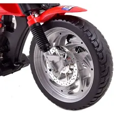 Children's electric motorcycle 0001R with leather seat, 5 image