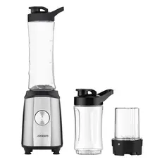 Ardesto Blender for smoothies BG-F350, 350W, 2in1, bottle-600ml, bottle-300ml, coffee grinder, black+silver, 2 image