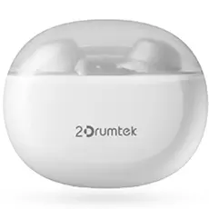 A4Tech 2Drumtek B27 True Wireless Earphone Grayish White, 4 image