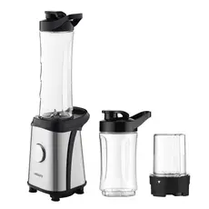 Ardesto Blender for smoothies BG-F350, 350W, 2in1, bottle-600ml, bottle-300ml, coffee grinder, black+silver, 4 image