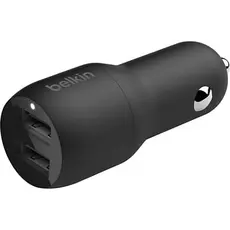 Belkin DUAL USB-A CAR CHARGER 12W X2, BLK