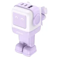 Mobile charger UGREEN CD361 (35291) Nexode Uno RobotGaN, 65W, USB, USB Type-C, Purple, 2 image