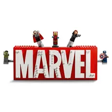 Lego LEGO Constructor Super Heroes MARVEL Logo & Minifigures, 6 image