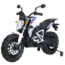Children's electric motorcycle 608W with leather seat and rubber tires