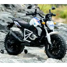 Children's electric motorcycle 608W with leather seat and rubber tires, 3 image