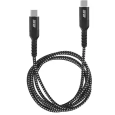 USB Cable 2E Cable USB-C > USB-C charge/data, 1m, 240W Type-C, Aluminum Shell, black, 5 image