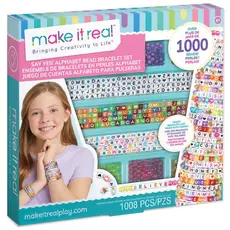 Bracelet Making Kit Make It Real 1742MR, Alphabet Bead Bracelet Set