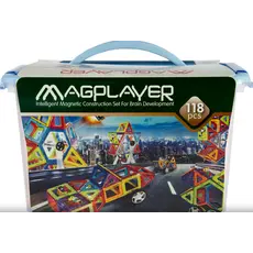 Magnetic constructor Magplayer Designer magnetic box set 118