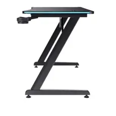 Gaming Desk Trust GXT 709 Luminus RGB Gaming Desk Black - 25184, 3 image
