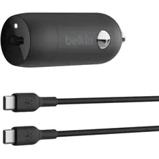Belkin Car Charger 30W USB-C PD PPS, USB-C > USB-C cable, 1m, black, 3 image