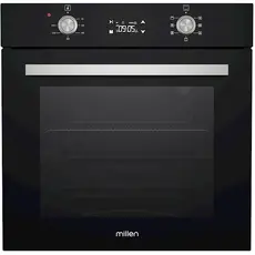 Built-in electric oven Millen NERO-333, 65L, Built-In, Black