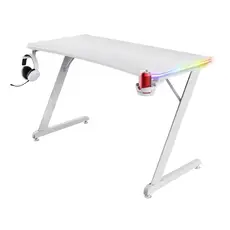 Gaming Table TRUST GXT709W LUMINUS RGB DESK WHITE, 2 image