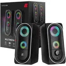 Speaker 2E Multimedia speaker PCS234 RGB, 2.0, USB, Black, 2 image