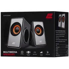 Speaker 2E Multimedia speaker PCS204, 2.0, USB, Silver, 3 image