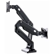 Monitor hanger Gembird MA-DA2-03 Full-motion Desk 2-Display Mounting Arm 17"-35", 2 image