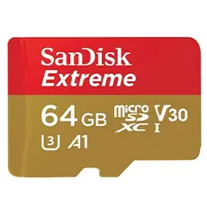 Memory card SanDisk 64GB Extreme MicroSD/XC UHS-I Card Up to 170MB/s/C V30/4K/A2 SDSQXAH-064G-GN6MN