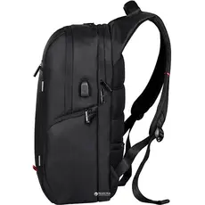 2E-BPN9004BK 16" Laptop Backpack Black + USB cable and Interface built in, 2 image
