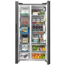 Refrigerator Midea MDRS791MIE28, 604L, A++, Black, 6 image
